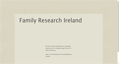 Desktop Screenshot of familyresearchireland.com