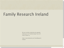 Tablet Screenshot of familyresearchireland.com